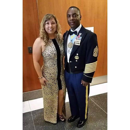 Army Sergeant Major and his wife.