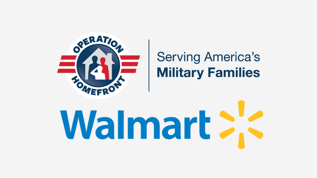 Image of Walmart and Operation Homefront company logos