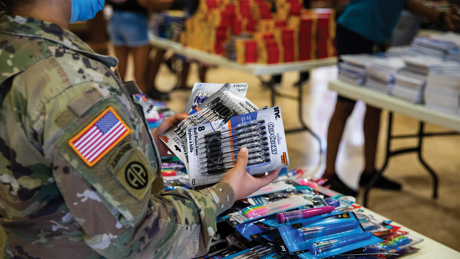 Warren Family Mission collecting school supplies for students 