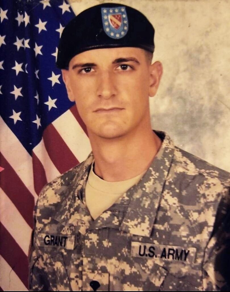 Specialist Joshua Grant, Army veteran.