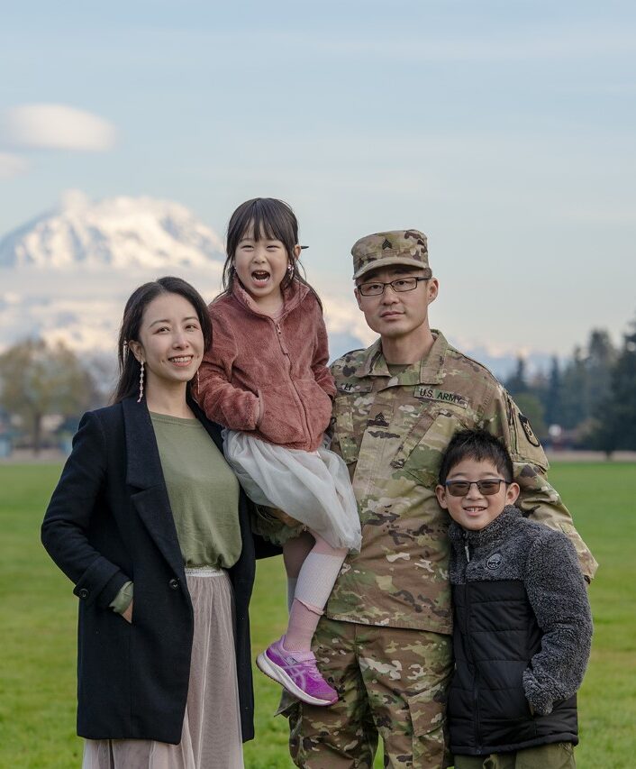 military family of four