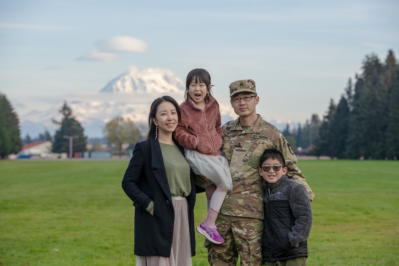 military family of four
