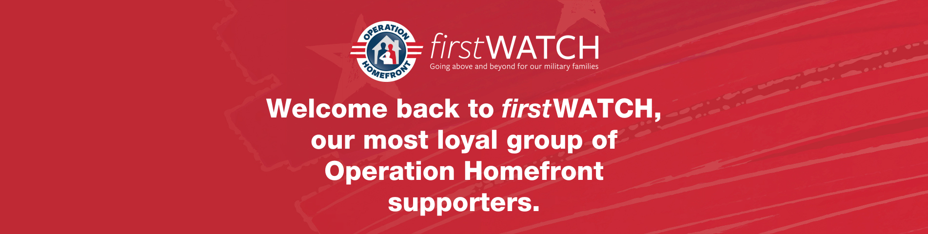 firstwatch welcome back